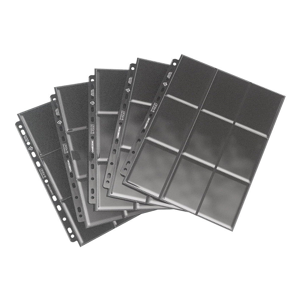 Gamegenic Sideloading 18-Pocket Pages Black