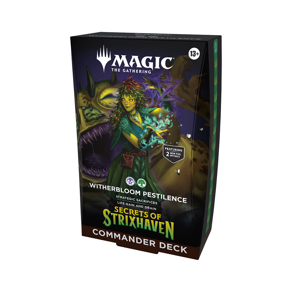 Secrets of Strixhaven commander deck Witherbloom Pestilence