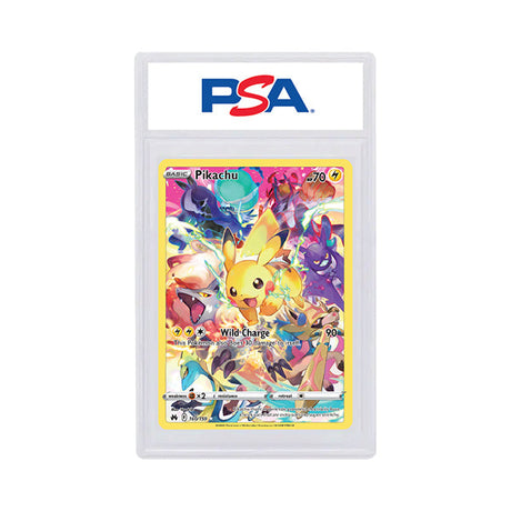 PSA graded Pokémon card – full art Pikachu collectible