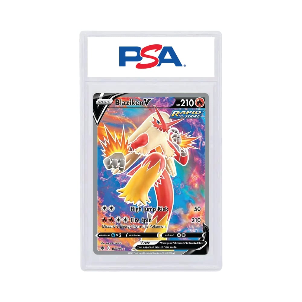 2021 Pokémon Chilling Reign Blaziken V Volledige Art PSA 8