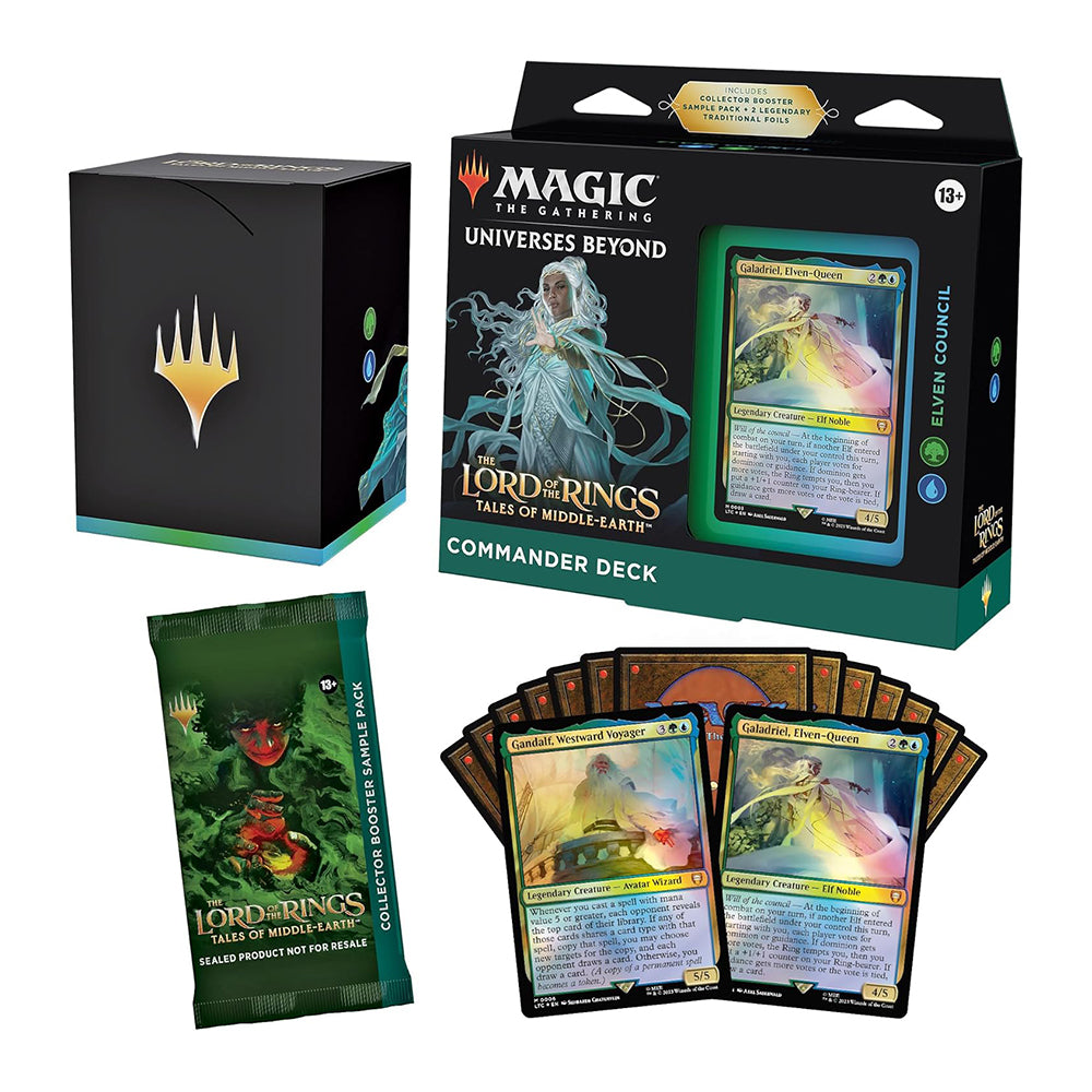 Magic: The Gathering – The Lord of the Rings: Tales of Middle-Earth Commander Deck Display (4 Decks)